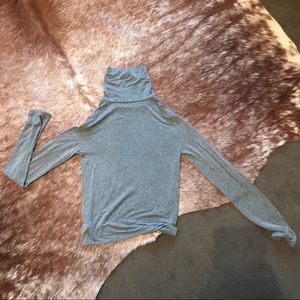 Gray turtle neck shirt